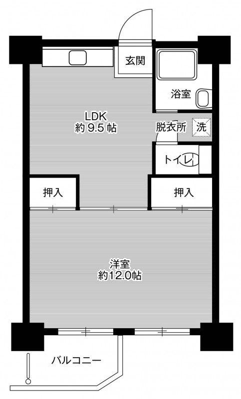 ビレッジハウス泉北栂タワー1号棟の間取り写真