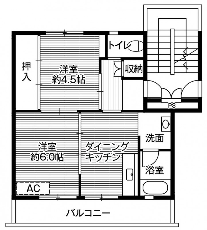 ビレッジハウス稲枝1号棟の間取り写真