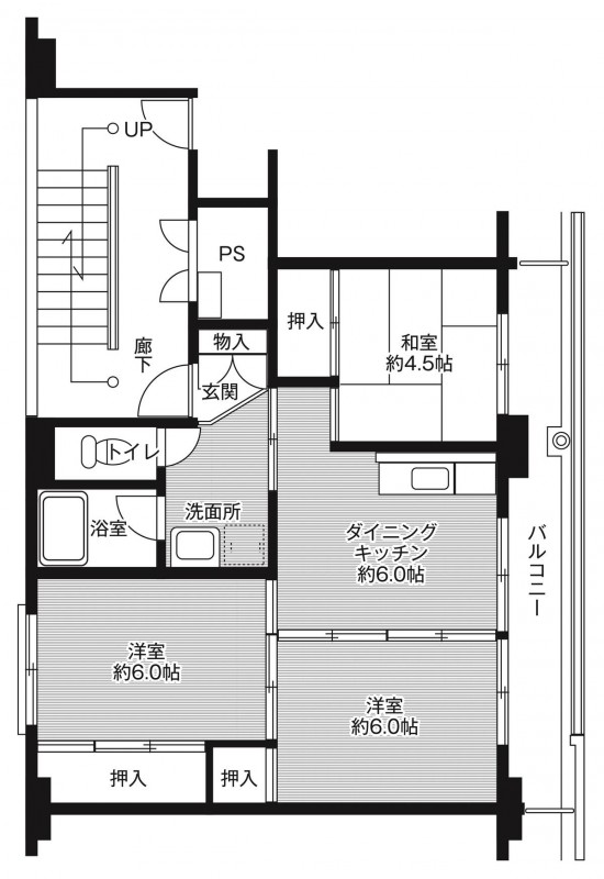 ビレッジハウス益子2号棟の間取り写真