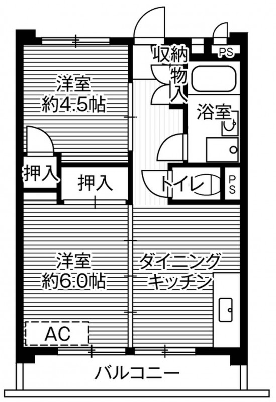 ビレッジハウス向台タワー1号棟の間取り写真