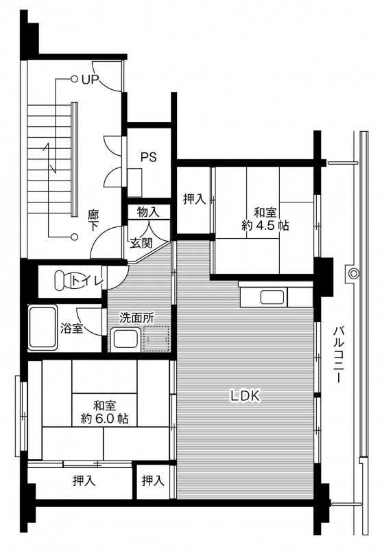 ビレッジハウス佐野菊川2号棟の間取り写真